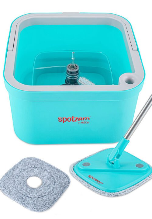 Flow Square Flat Mop with Bucket & 2 Reusable Pads 3L