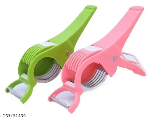 2 In 1 Veg Sharp Stainless Steel 5 Blade Cutter