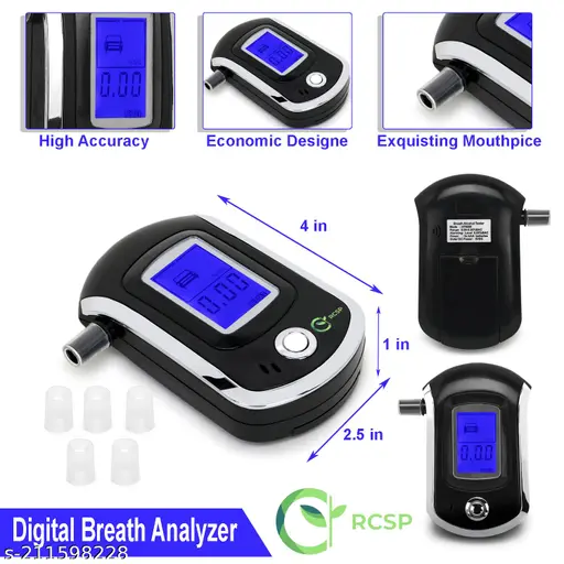 Alcohol Tester Breath Analyzer Digital ALC Smart Wine Tester - Image 2